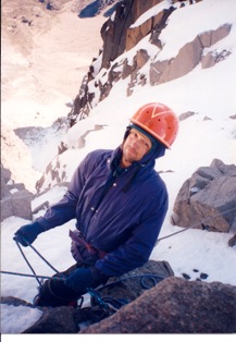 Bill climbing Mt. Kenya