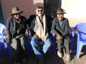 Ralph Bolton visiting old friends from his Peace Corps days (1962-65) in Chijnaya