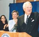 Sarge and Hillary at the Dedication of the Peace Corps Building and Shriver Hall