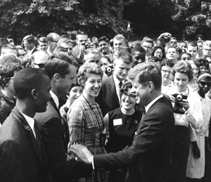 JFK Greeting PCVs, Summer of 1962