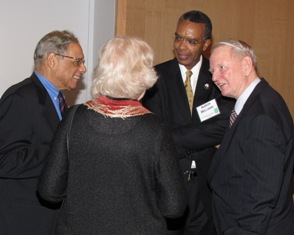 Hal Fleming, (l) at Peace Corps Staff Reunion 