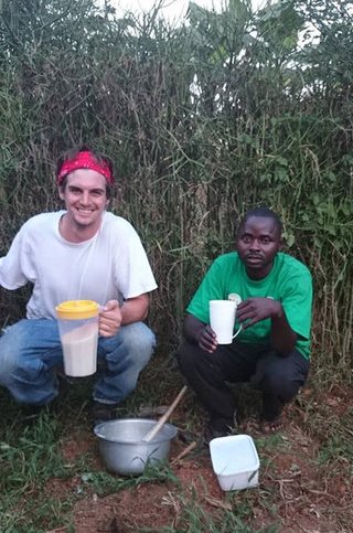 David at work in Rwanda 