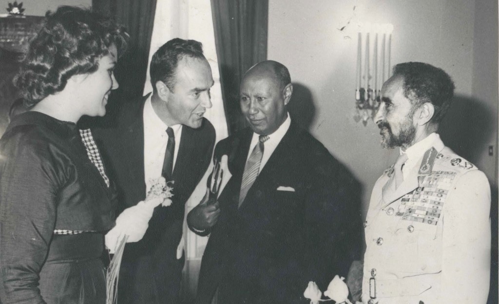 Harris and Clare Wofford Meeting Emperor Haile Selassie at the Palace
