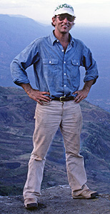 Steve at the Kerio Escarpment — 1983