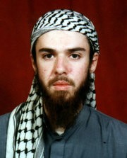John Walker Lindh, in a photo taken while he was studying at a madrasa in Pakistan, before he joined the Afghan Army in 2001