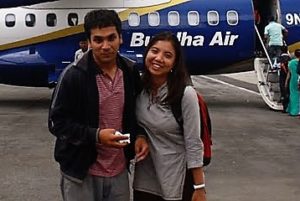 Rajeev and partner Priyanka Bista 